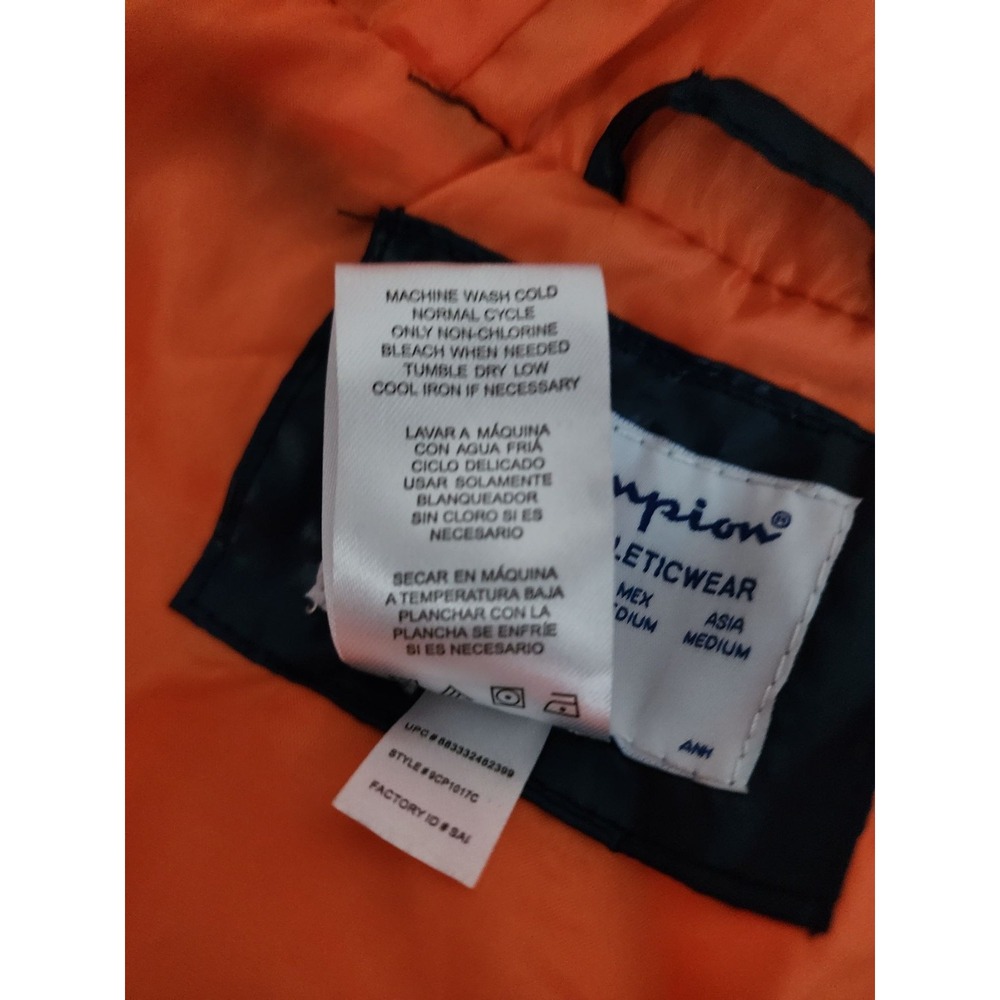 Champion Kids Activewear W/ Attached Hood & Sleeve Puffer Quilted Jacket Medium - Picture 6 of 11